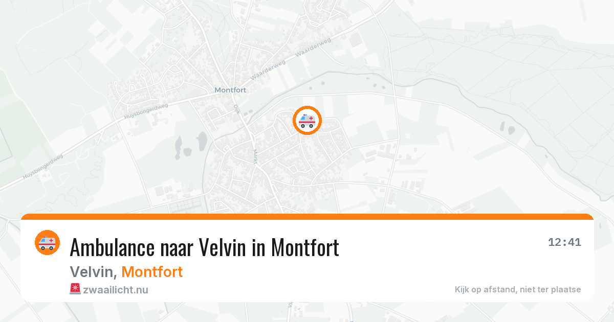Ambulance naar Velvin in Montfort — 3 jul 2026