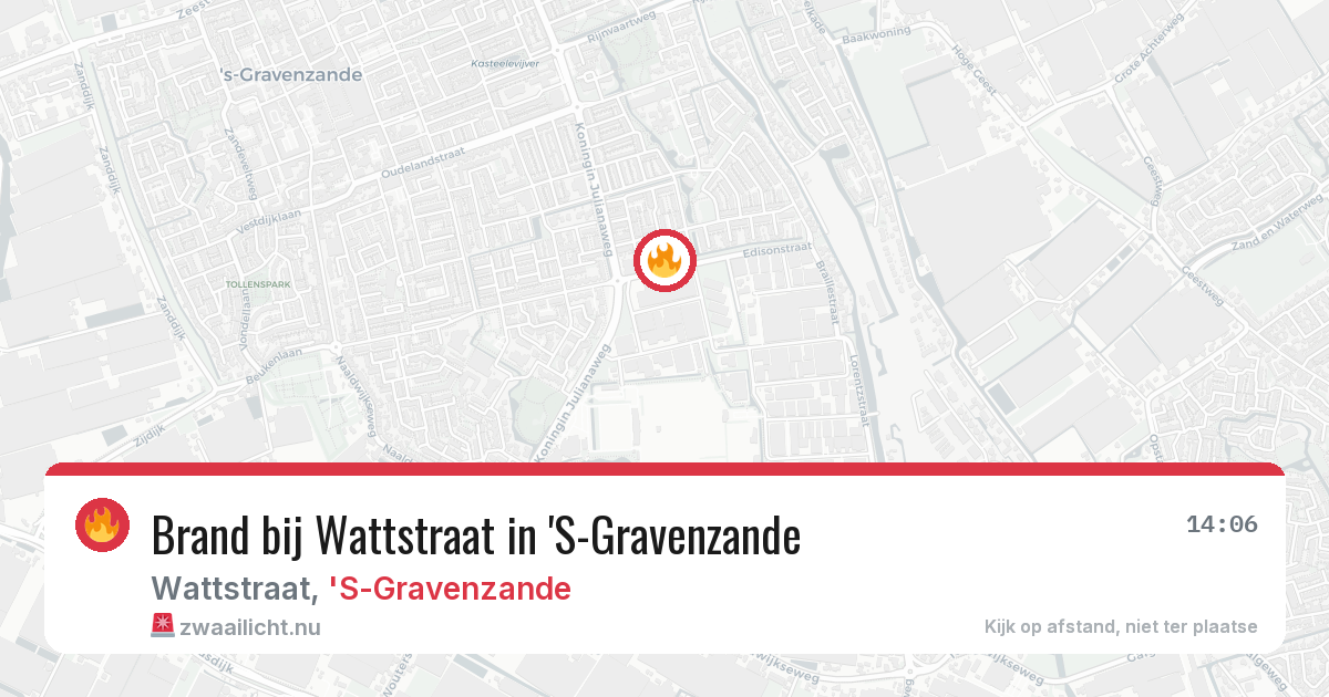 Brand bij Wattstraat in 'S-Gravenzande — 4 apr 2026
