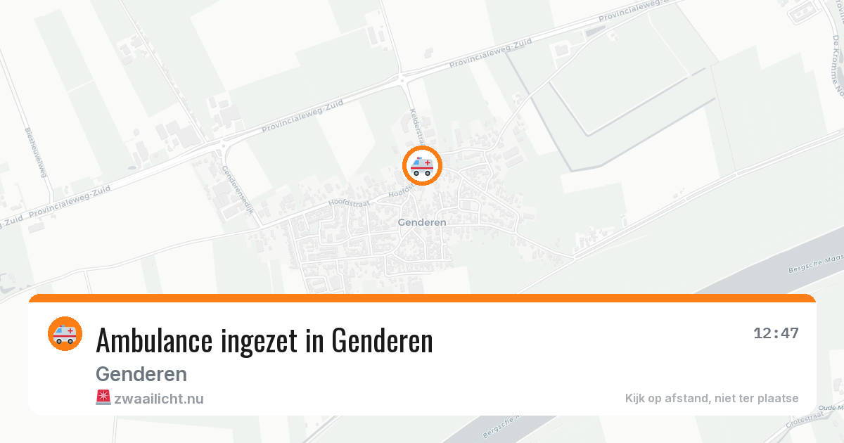Ambulance ingezet in Genderen — 5 jun 2026