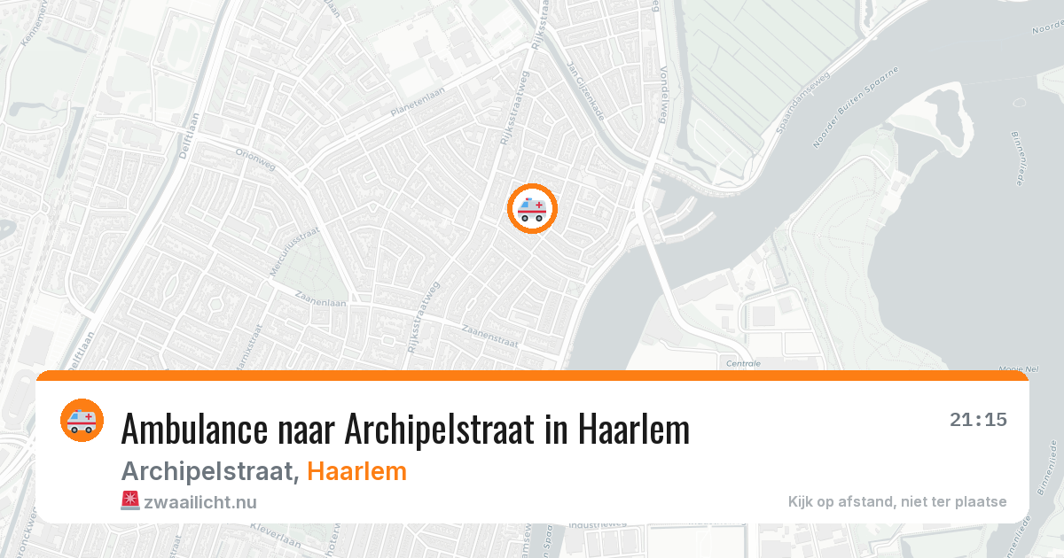 Ambulance naar Archipelstraat in Haarlem — 11 mei 2026