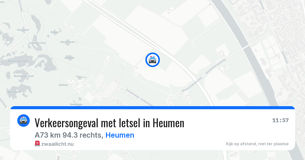 Verkeersongeval met letsel in Heumen — 19 apr 2026
