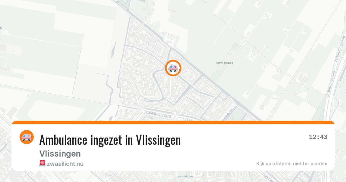 Ambulance ingezet in Vlissingen — 6 feb 2026