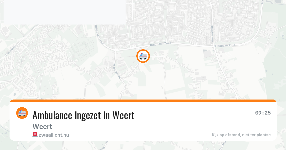 Ambulance ingezet in Weert — 10 jul 2026