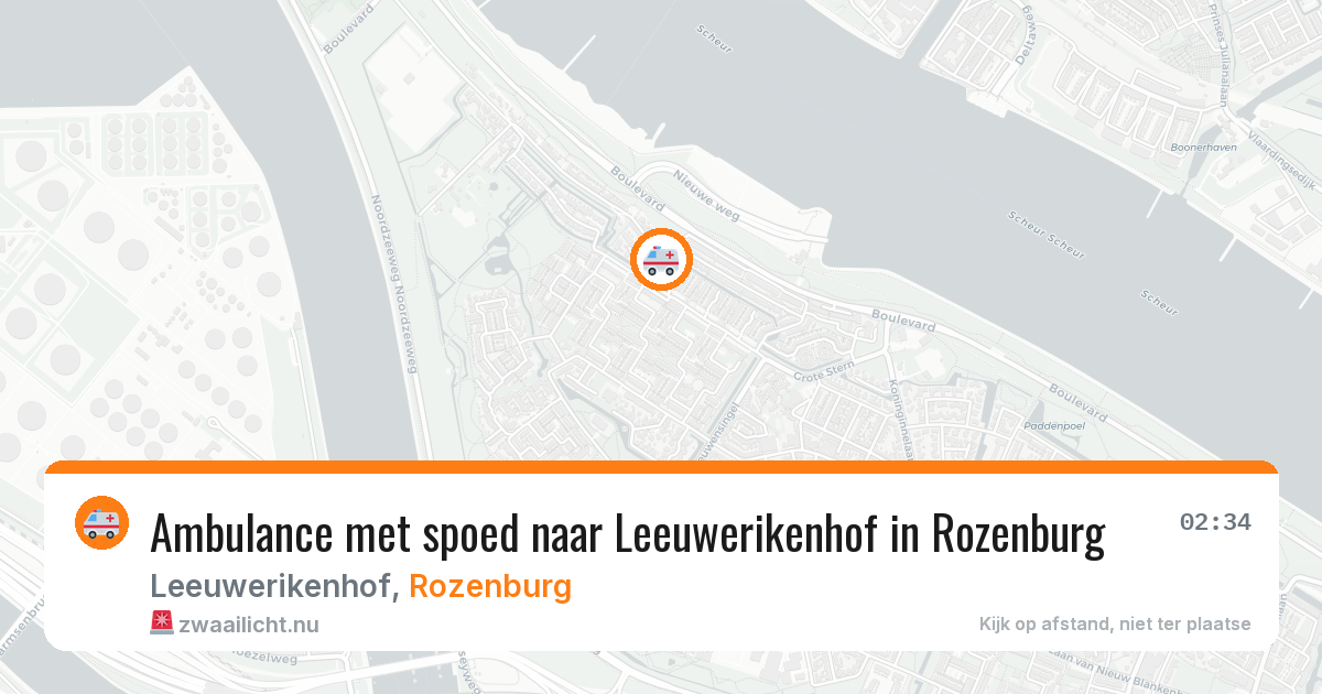 Ambulance met spoed naar Leeuwerikenhof in Rozenburg — 24 jul 2026