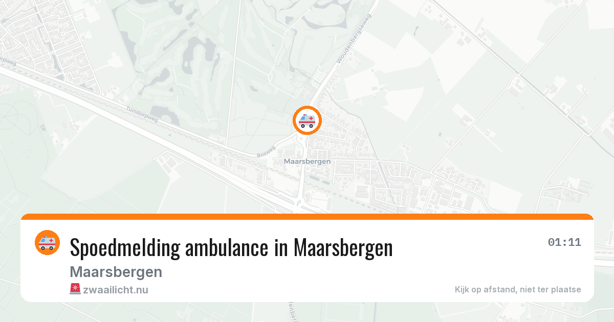 Spoedmelding ambulance in Maarsbergen — 1 apr 2026