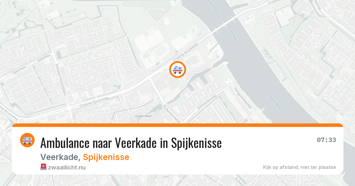 Ambulance naar Veerkade in Spijkenisse — 26 jul 2026