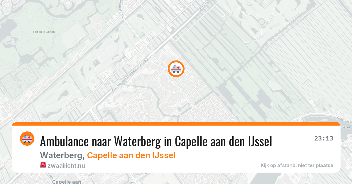 Ambulance naar Waterberg in Capelle aan den IJssel — 1 jun 2026