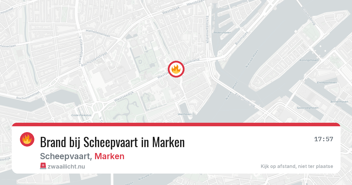 Brand bij Scheepvaart in Marken — 31 mei 2026