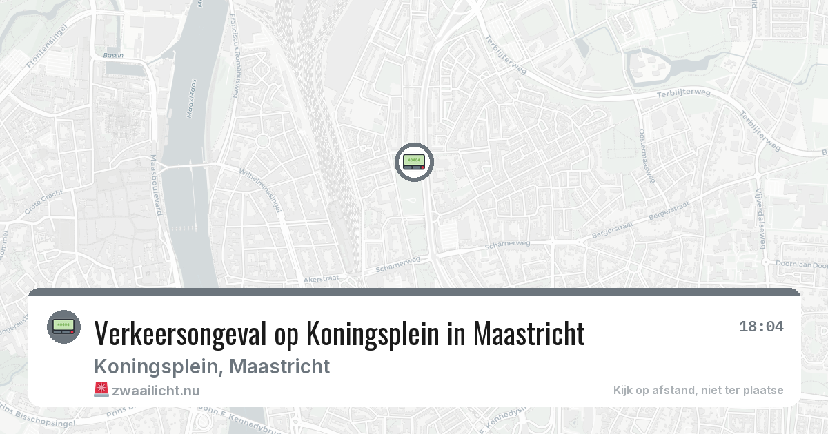 Verkeersongeval op Koningsplein in Maastricht — 21 jul 2026
