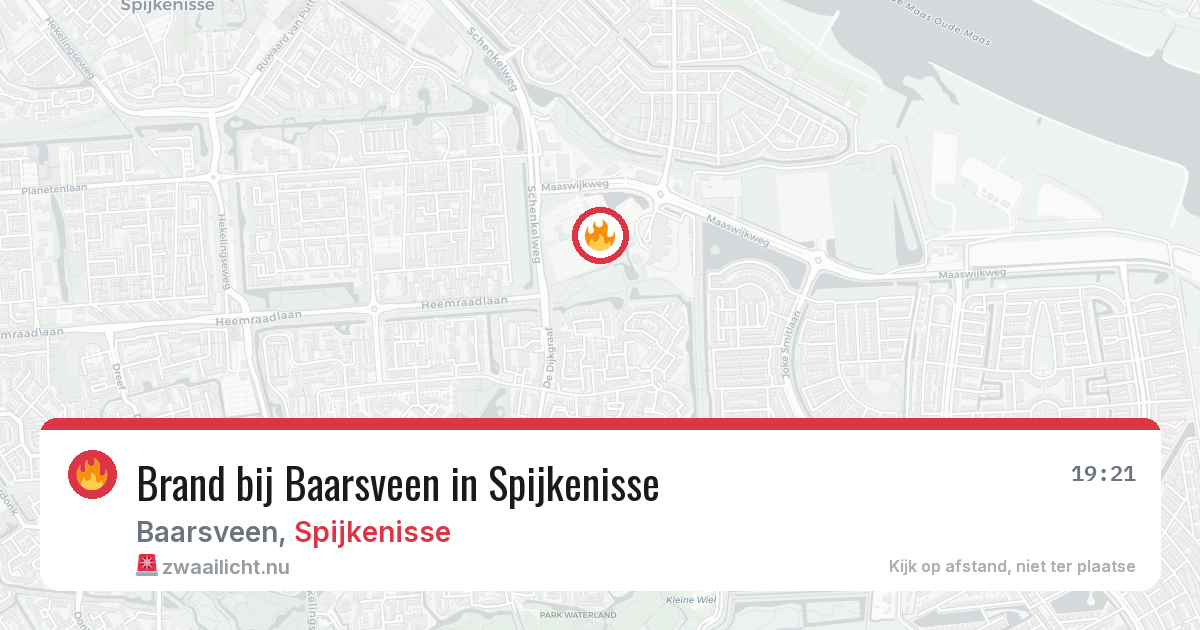 Brand bij Baarsveen in Spijkenisse — 10 jul 2026