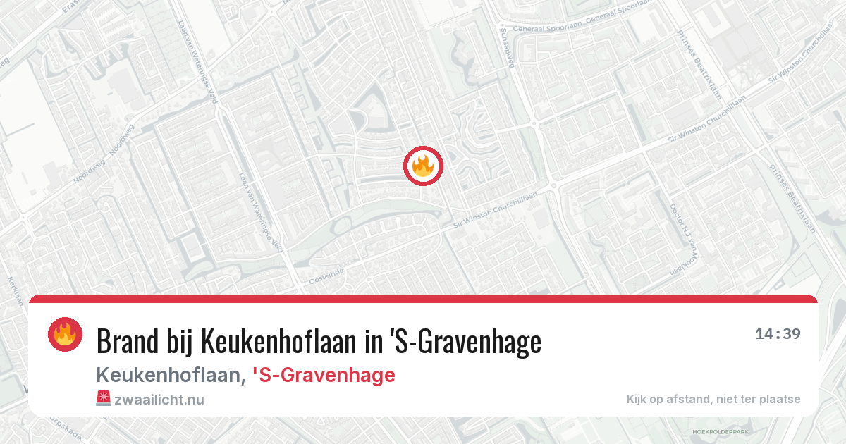 Brand bij Keukenhoflaan in 'S-Gravenhage — 4 jun 2026