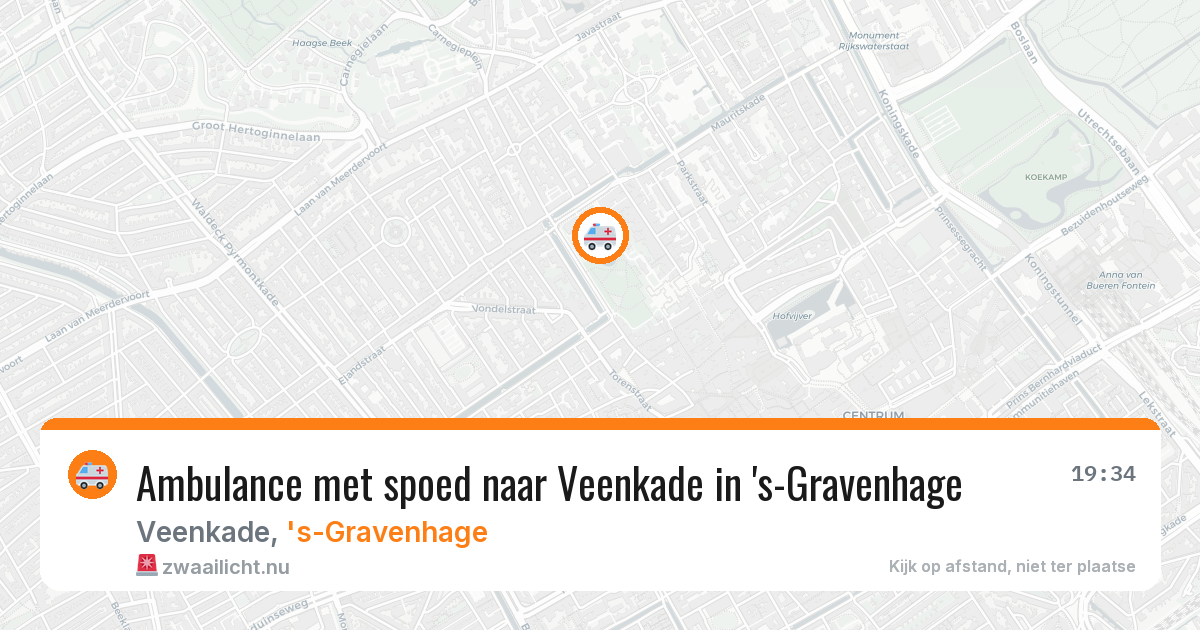 Ambulance met spoed naar Veenkade in 's-Gravenhage — 24 mei 2026