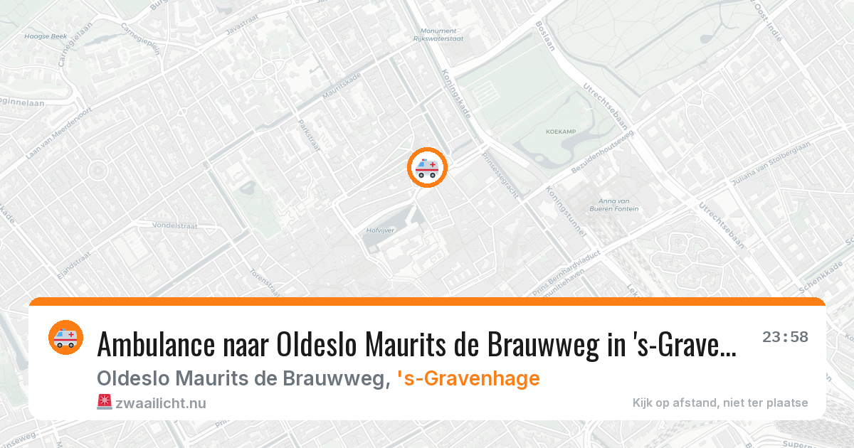 Ambulance naar Oldeslo Maurits de Brauwweg in 's-Gravenhage — 31 jan 2026