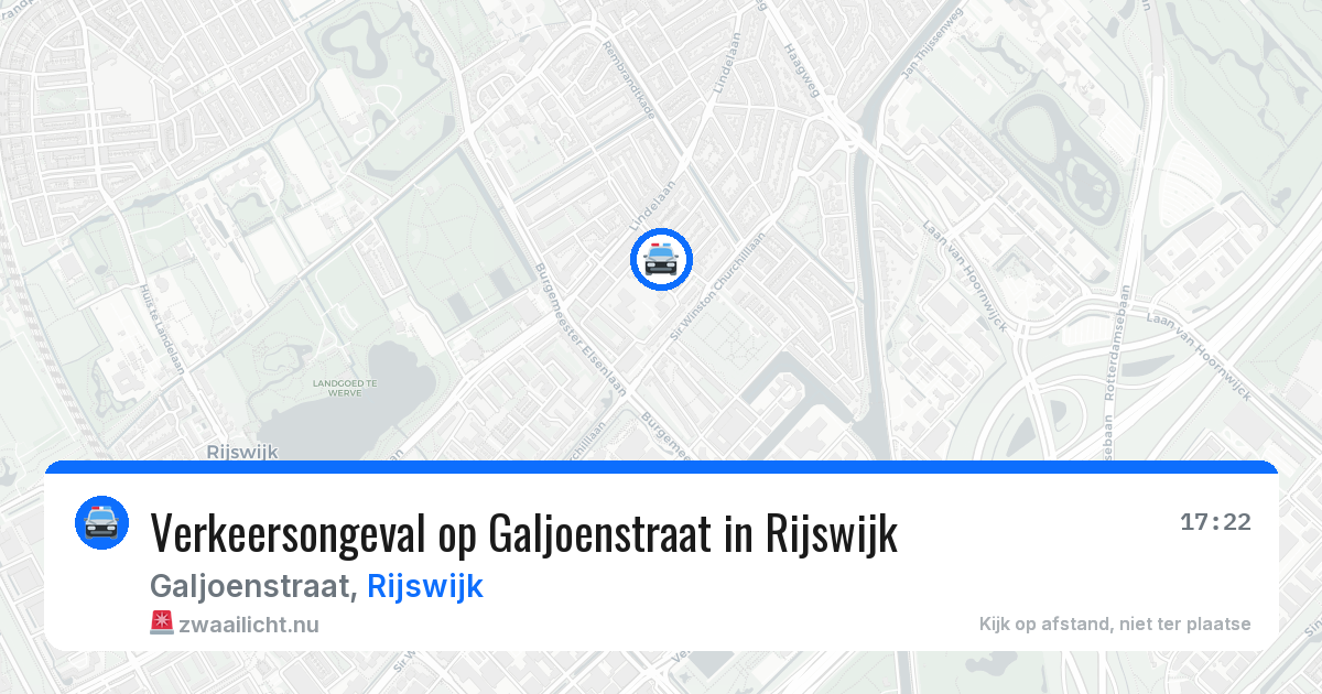 Verkeersongeval op Galjoenstraat in Rijswijk — 2 jun 2026