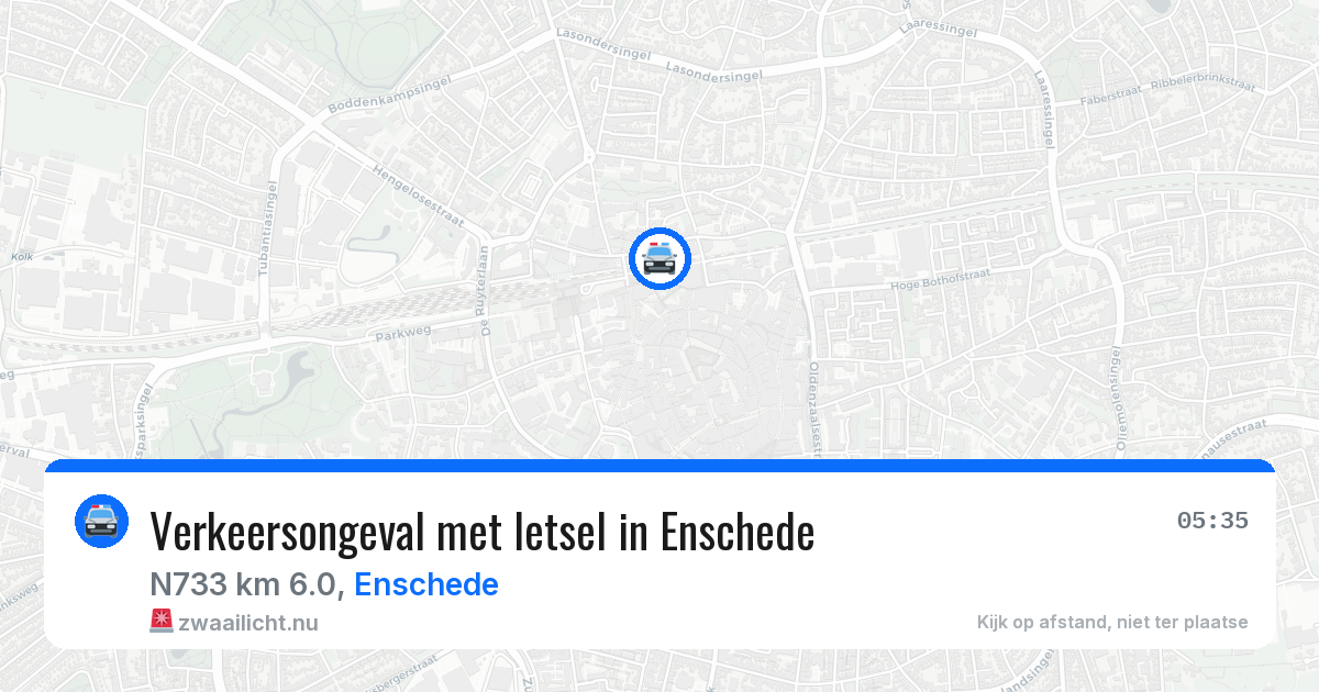 Verkeersongeval met letsel in Enschede — 27 mrt 2026