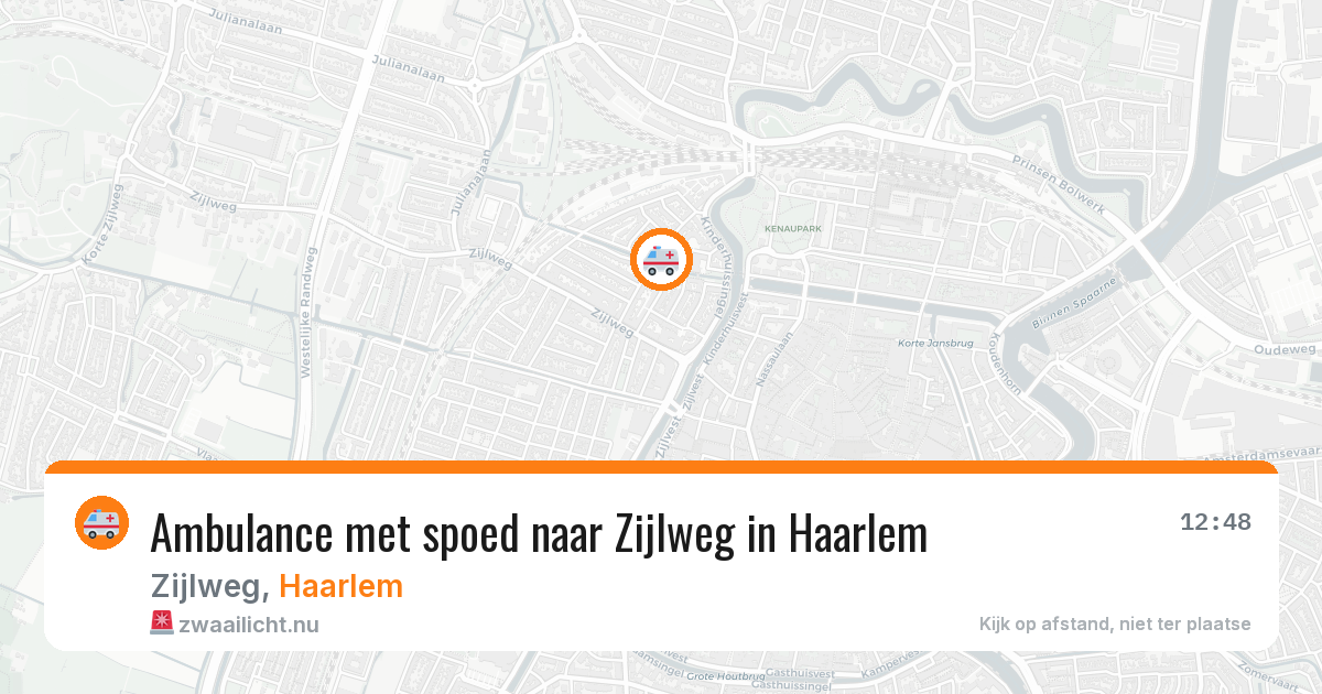 Ambulance met spoed naar Zijlweg in Haarlem — 22 jul 2026