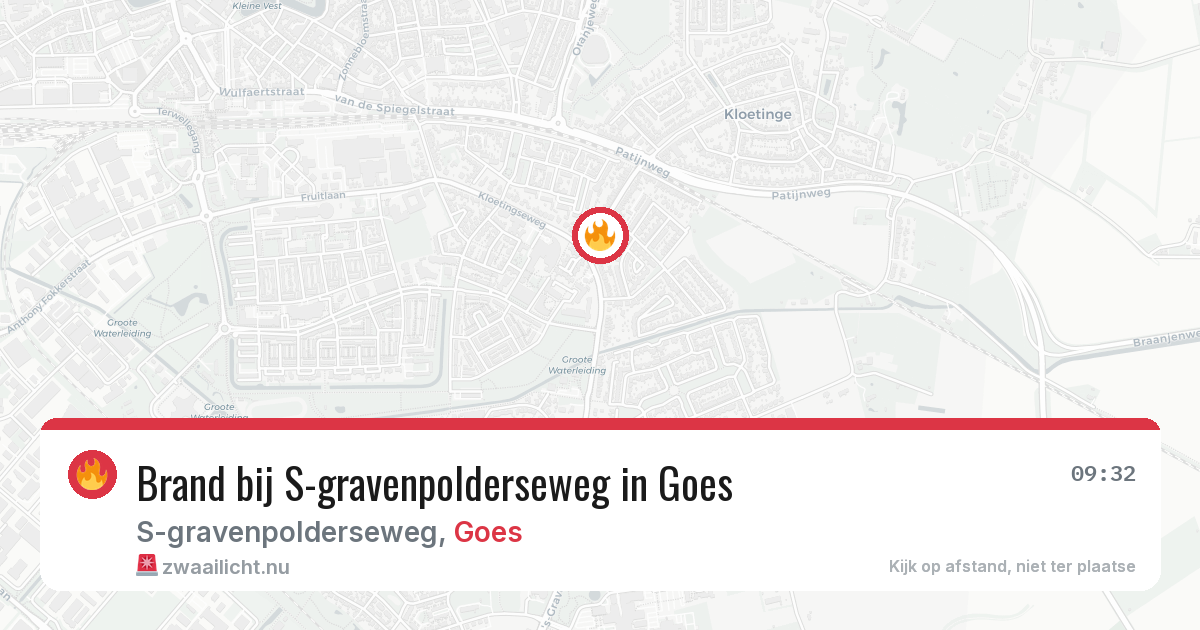 Brand bij S-gravenpolderseweg in Goes — 26 mei 2026