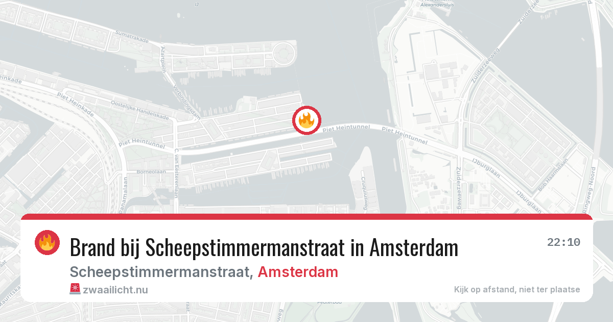 Brand bij Scheepstimmermanstraat in Amsterdam — 27 mrt 2026