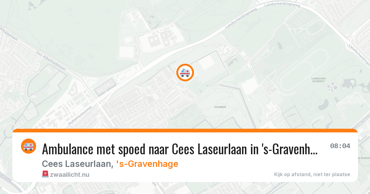 Ambulance met spoed naar Cees Laseurlaan in 's-Gravenhage — 13 jul 2026