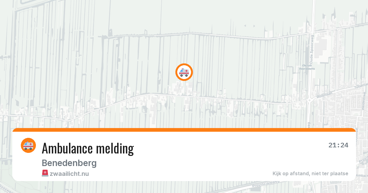 Ambulance melding — 21 jan 2026