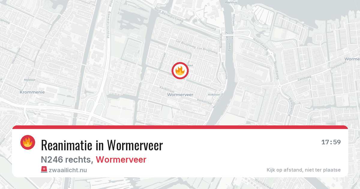 Reanimatie in Wormerveer — 27 mei 2026