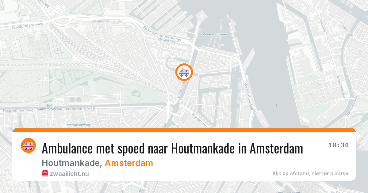 Ambulance met spoed naar Houtmankade in Amsterdam — 1 jun 2026