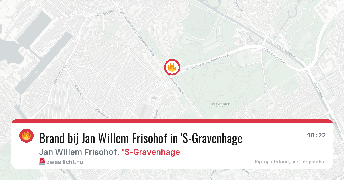 Brand bij Jan Willem Frisohof in 'S-Gravenhage — 30 mrt 2026