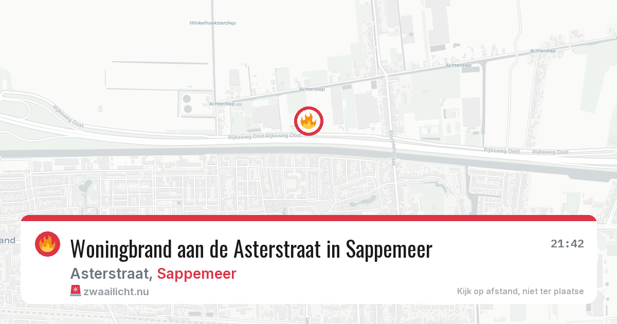 Woningbrand aan de Asterstraat in Sappemeer — 27 mrt 2026