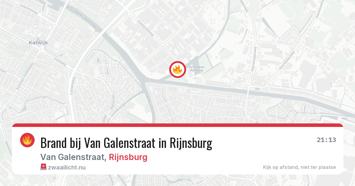 Brand bij Van Galenstraat in Rijnsburg — 1 jun 2026
