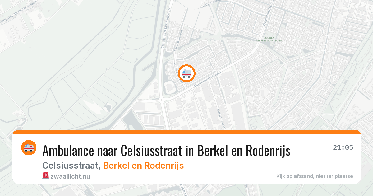 Ambulance naar Celsiusstraat in Berkel en Rodenrijs — 19 jul 2026