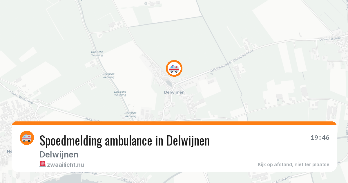 Spoedmelding ambulance in Delwijnen — 22 jun 2026