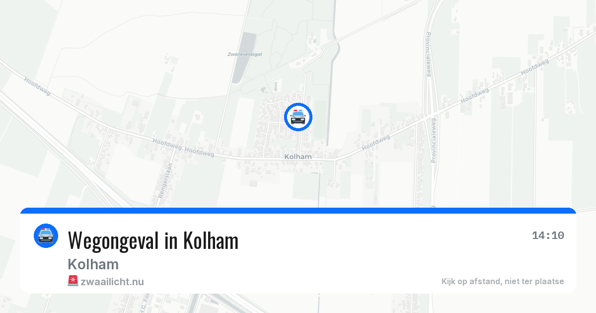 Wegongeval in Kolham — 12 apr 2026