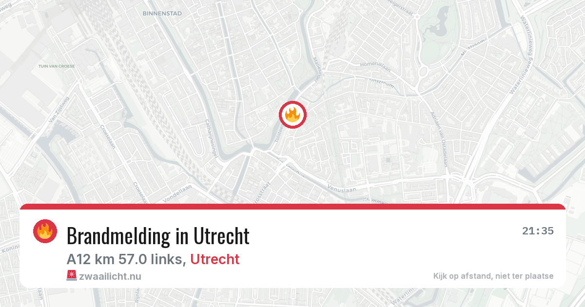 Brandmelding in Utrecht — 29 mrt 2026