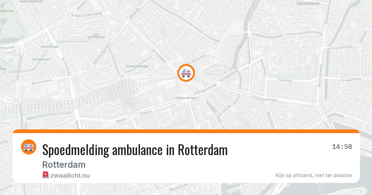 Spoedmelding ambulance in Rotterdam — 11 jul 2026