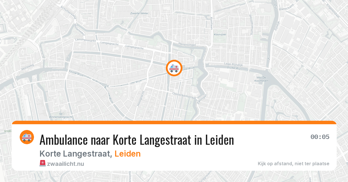 Ambulance naar Korte Langestraat in Leiden — 4 jun 2026