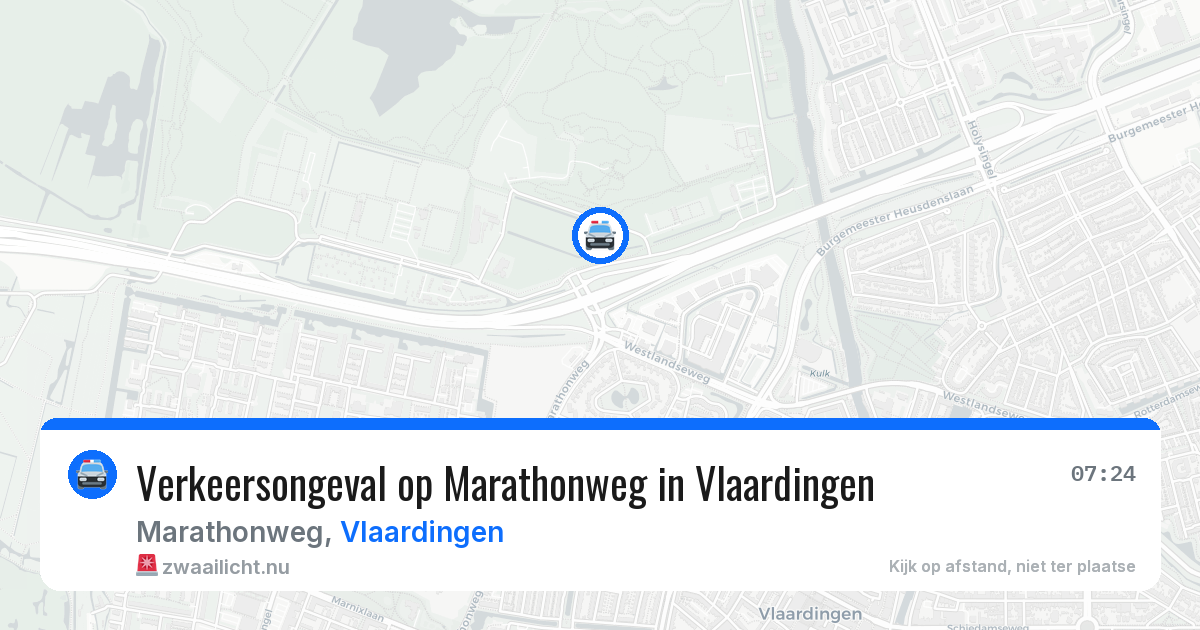 Verkeersongeval op Marathonweg in Vlaardingen — 30 mrt 2026