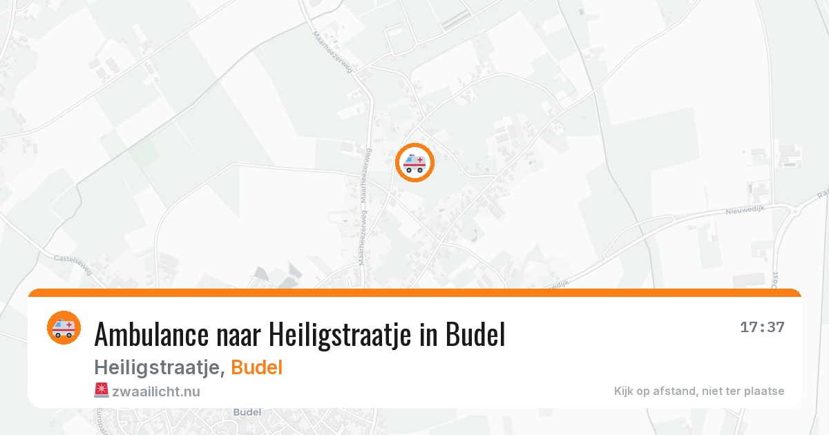 Ambulance naar Heiligstraatje in Budel — 21 jul 2026