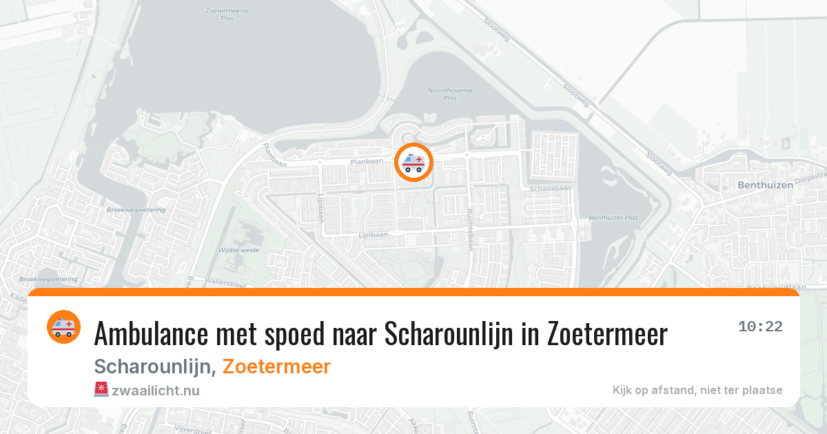 Ambulance met spoed naar Scharounlijn in Zoetermeer — 28 mei 2026