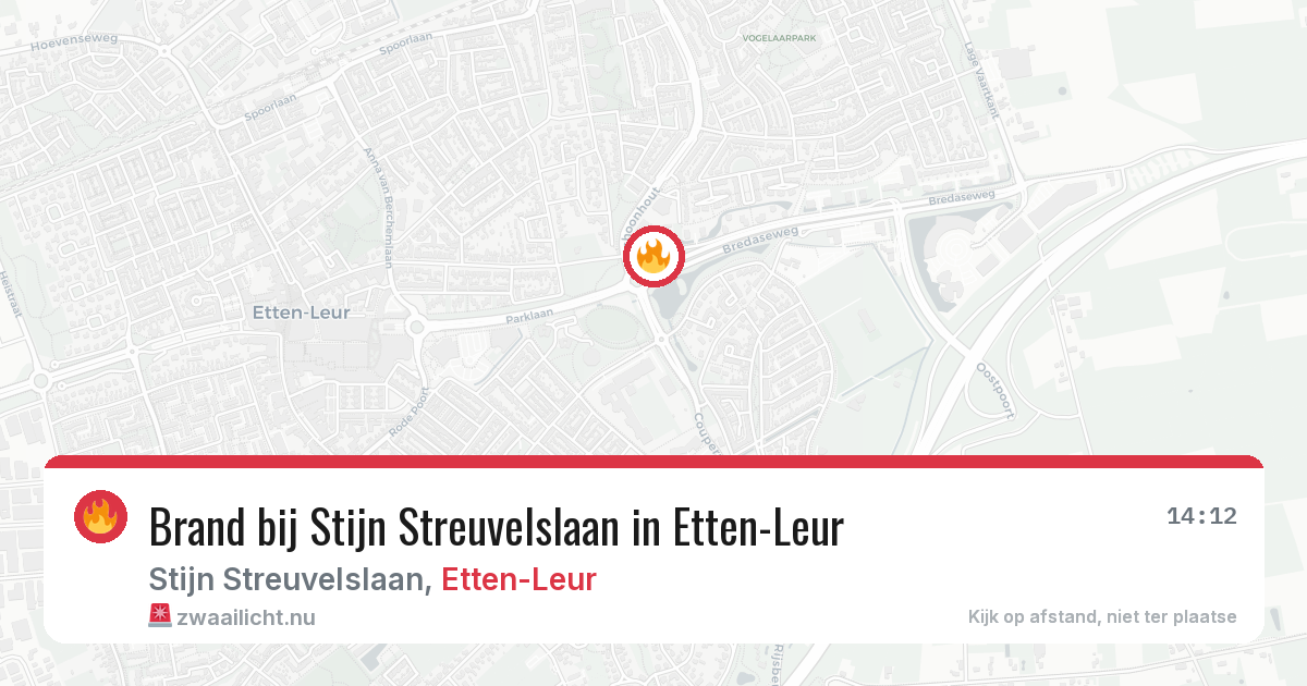 Brand bij Stijn Streuvelslaan in Etten-Leur — 6 mei 2026