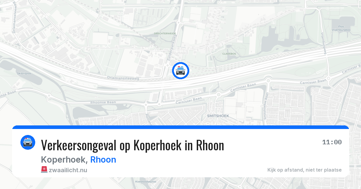 Verkeersongeval op Koperhoek in Rhoon — 5 jun 2026
