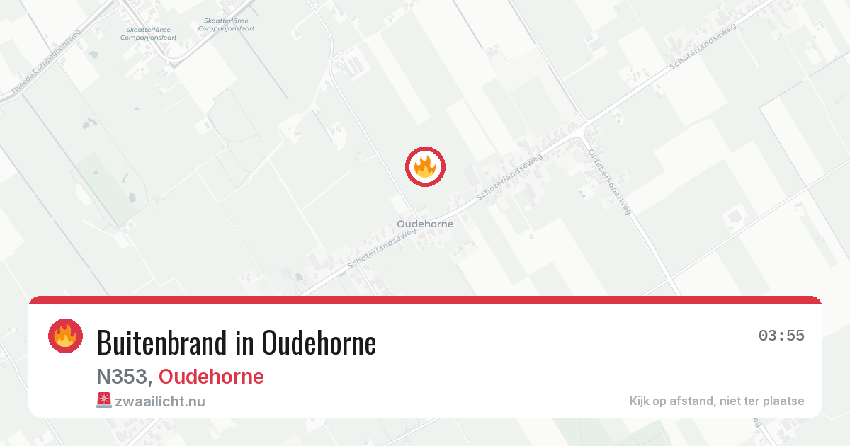 Buitenbrand in Oudehorne — 2 jun 2026