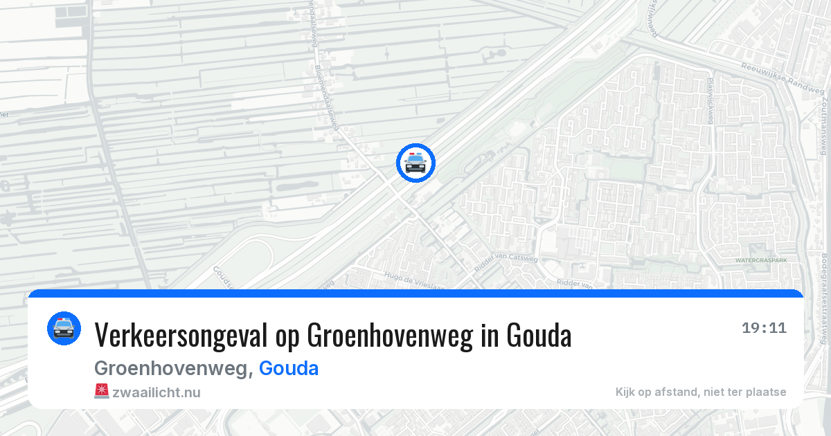 Verkeersongeval op Groenhovenweg in Gouda — 29 mei 2026