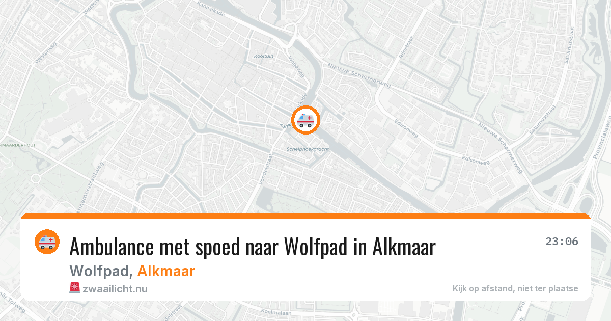 Ambulance met spoed naar Wolfpad in Alkmaar — 2 jun 2026