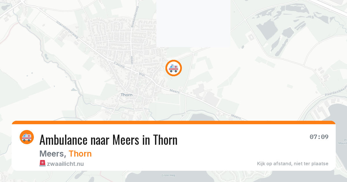 Ambulance naar Meers in Thorn — 4 apr 2026