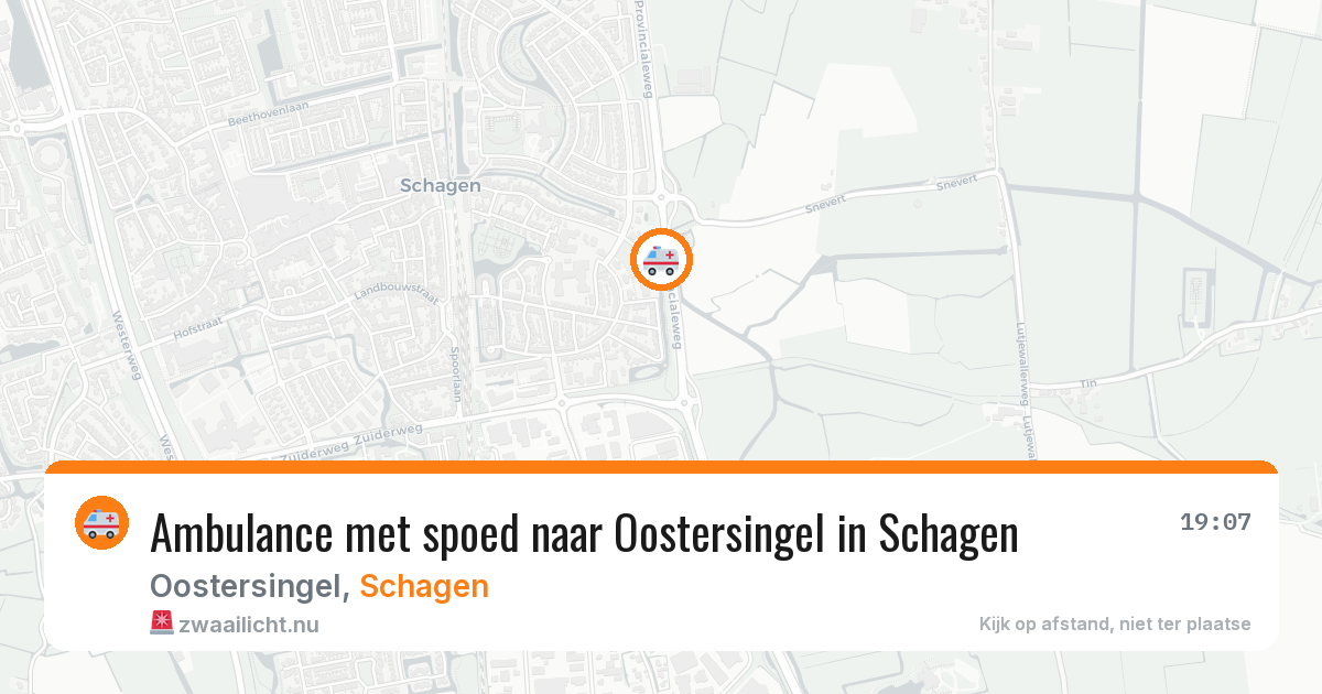 Ambulance met spoed naar Oostersingel in Schagen — 4 jun 2026