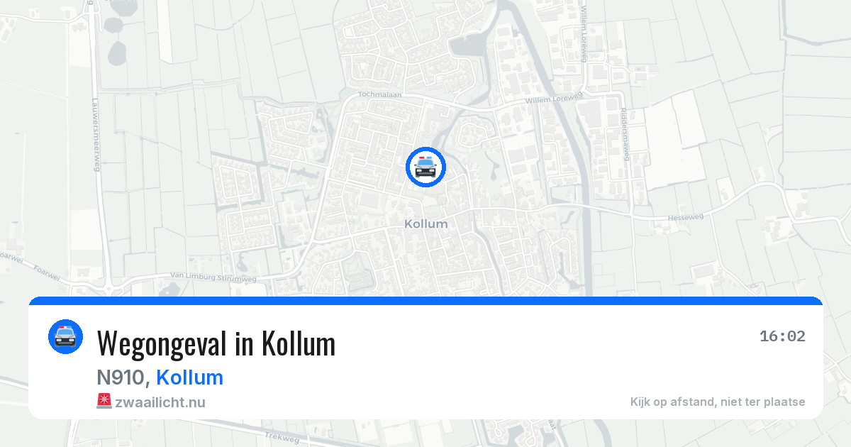 Wegongeval in Kollum — 14 jul 2026