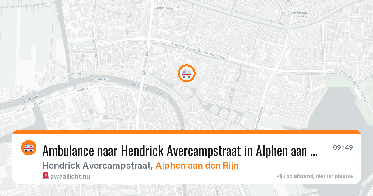 Ambulance naar Hendrick Avercampstraat in Alphen aan den Rijn — 24 jul 2026