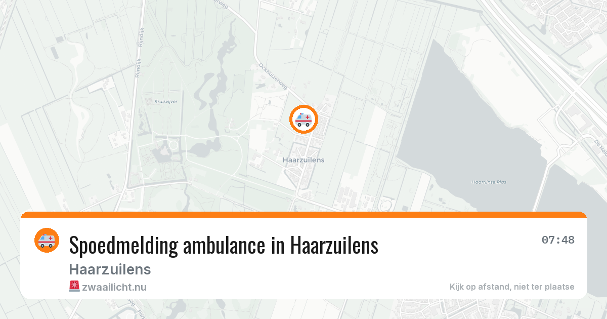 Spoedmelding ambulance in Haarzuilens — 24 apr 2026