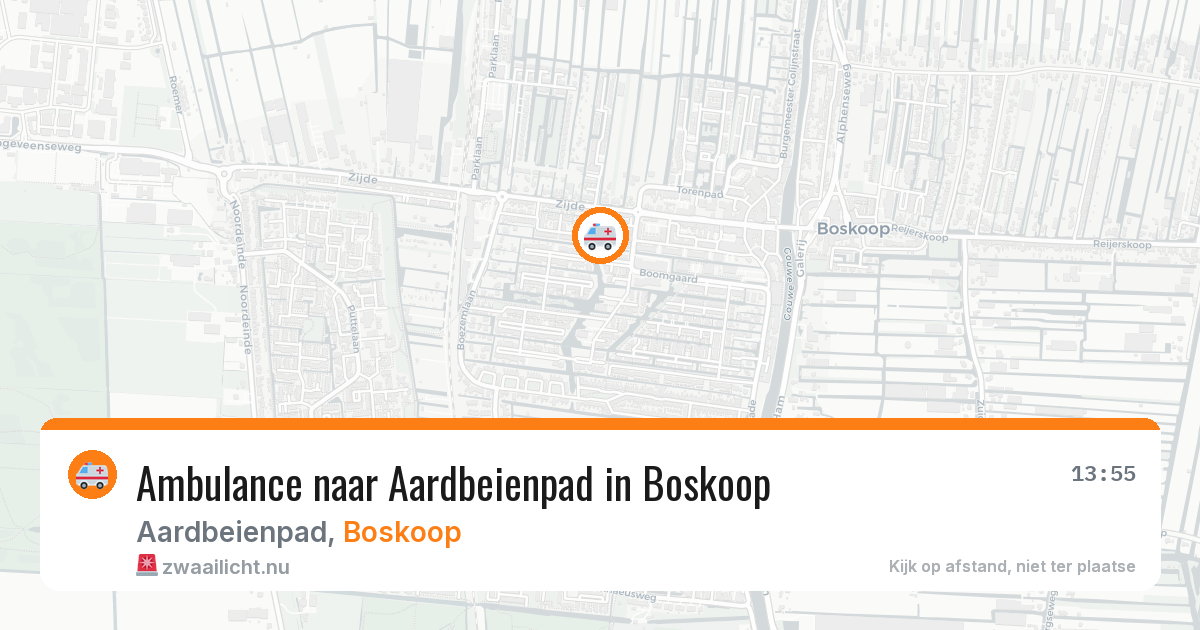 Ambulance naar Aardbeienpad in Boskoop — 11 jul 2026