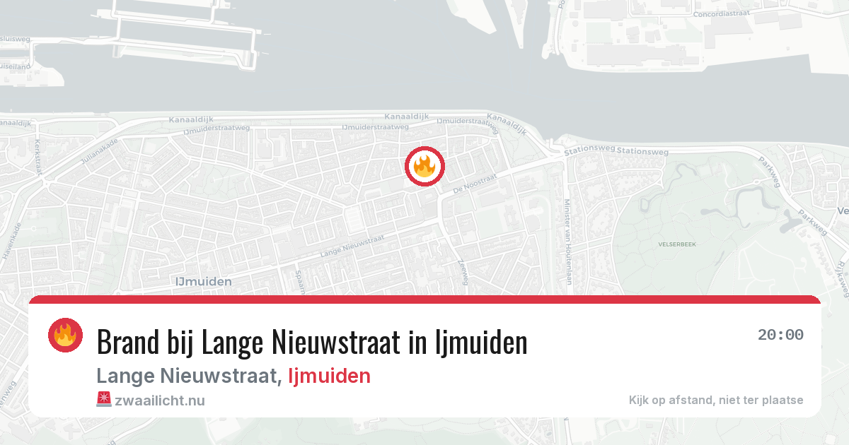Brand bij Lange Nieuwstraat in Ijmuiden — 22 mei 2026